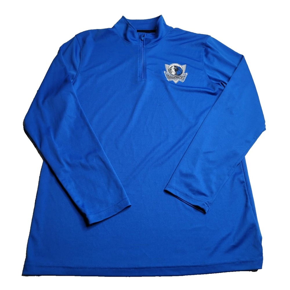 NBA Ultra Game‎ 1/4 Zip Dallas Mavericks Pullover Men's Large Blue Basketball
